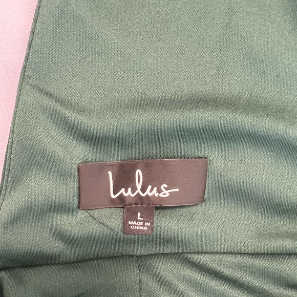 Hunter Green Long Gown, Lulus. Size L, new with tags - Picture 5 of 5